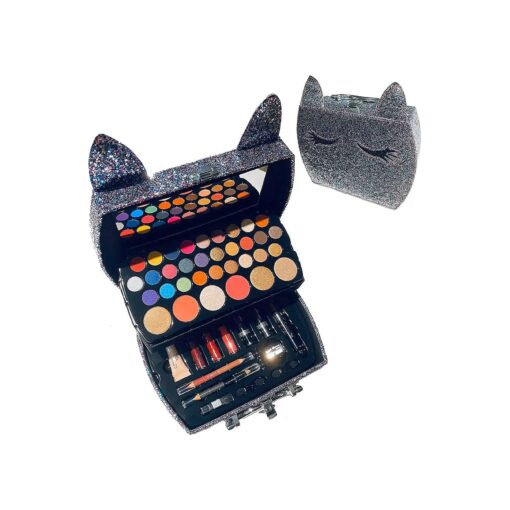 BR Carry All Trunk Train Case Make Up Set Artist Design ( Creamy )