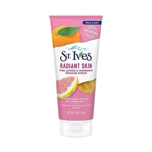 St. Ives Radiant Skin Pink Lemon and Mandarin Orange Face Scrub 6 oz ( Pack of 2 )