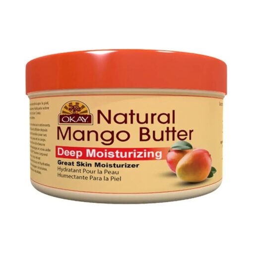 Okay Mango Butter100 % Natural | Deep Conditioning, Hydration & Smooth | 7 Oz ( Package May Vary )