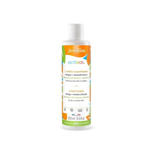 Actikids Conditioner Mango and Sweet Almond - Nourishing and Detangling Delight - Joyful Shampoo Time for Kids ' Hair- 300 ml