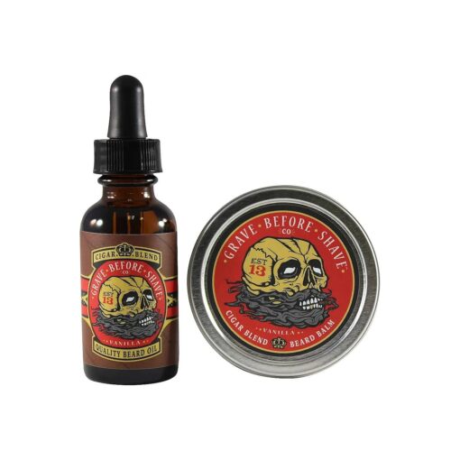 Grave Before Shave ( tm ) Cigar Blend Beard Pack ( Cigar/Vanilla Scent )