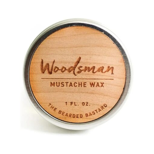 The Bearded Bastard TBB Woodsman Mustache Wax for Men | Tame & Style Your Mustache | Excellent Grooming, Excellent Scent | Mens Care Products | Cedar Scent ( 1 Oz, )