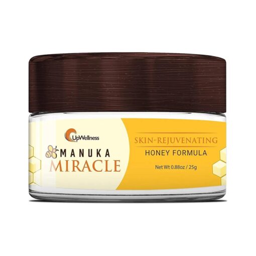 UpWellness : Manuka Miracle - Skin Cream with Manuka Honey, Olive Oil, and Beeswax - Repairs and Protects Skin - 25g