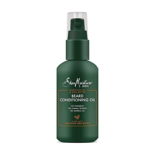 SheaMoisture Beard Conditioning Oil for a Full Beard Maracuja Oil and Shea Butter to Moisturize and Soften Beards 3.2 oz