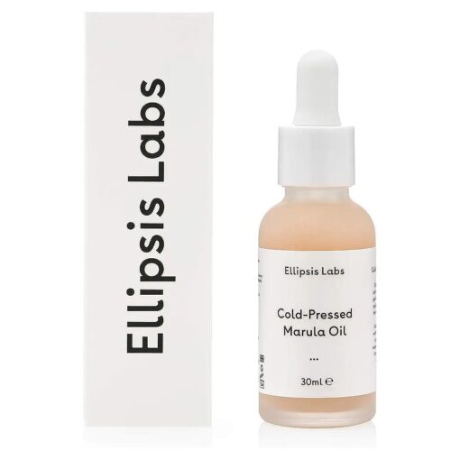 Marula Oil by Ellipsis Labs, 100 % organic oil for face and hair, delivering intense hydration, 30ml/1fl.oz