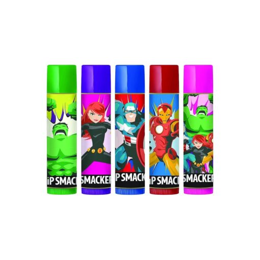 Lip Smacker Marvel Avengers Storybook Collection, Set of 5 Flavored Lip Balms