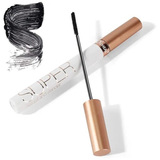 Mascara Volume and Length, Waterproof Black Natural Thrive Mascara Liquid Lash Extensions Eye Makeup, Defining, Curling, Long Lasting, Smudge Proof, Hypoallergenic Eyelashes Cosmetics