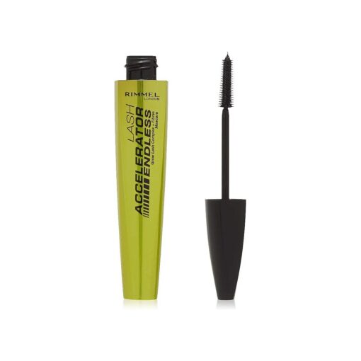 Rimmel London Lash Accelerator Endless Volume Mascara, Micro-Fiber Formula, No Clumps, Grow-Lash Complex, 003, Extreme Black, 0.33 oz