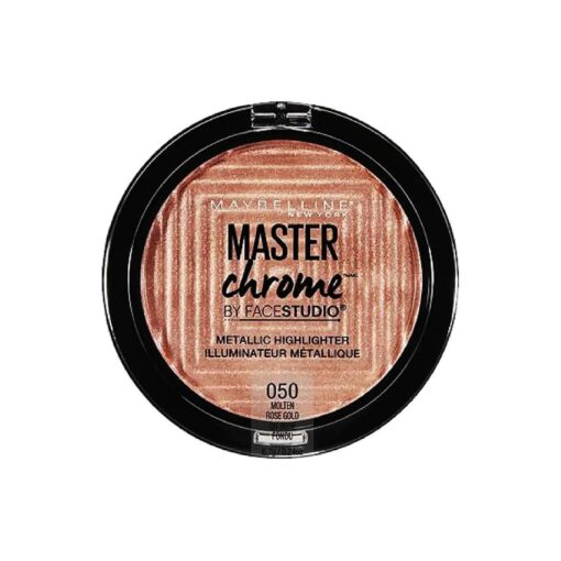 Maybelline New York Facestudio Master Chrome Metallic Highlighter Makeup, Molten Rose Gold, 0.24 oz .