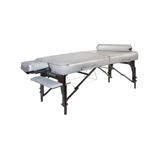 Master Massage 30" Montour Lx Portable Massage Table Package with 3" Memory Foam, Dove Grey- Foldable Massage Table, Folding Spa Beauty Bed