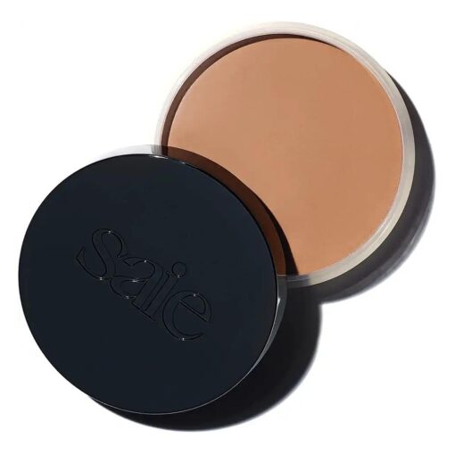 Saie Sun Melt Bronzer - Buildable Cream-Balm Bronzer For Face Sculpting - Cream Contour with Velvet Finish - Light Bronze ( 1 oz )