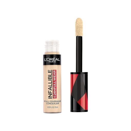 L'Oreal Paris Makeup Infallible Full Wear Waterproof Matte Concealer, Full Coverage, Ivory, 0.33 fl, oz .