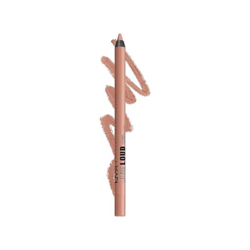 NYX PROFESSIONAL MAKEUP Line Loud Lip Liner, Longwear and Pigmented Lip Pencil with Jojoba Oil & Vitamin E - Goal Crusher ( Midtone Beige )