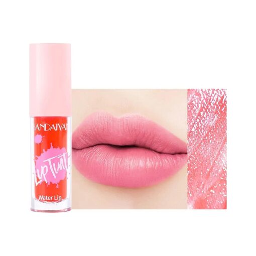 Lip & Cheek Stain, 2 In 1 Blusher & Lip Water Tint Makeup, Matte Velvet Watery Tint Lip Gloss, Waterproof Long Lasting Lip Stains, Vivid Color Lip Stain Moisturizing Lightweight Lip Glaze for Women Pink Makeup ( # 01 )