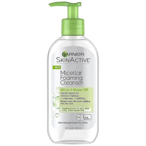 Garnier SkinActive Micellar Foaming Face Wash, For Oily Skin, 6.7 fl oz