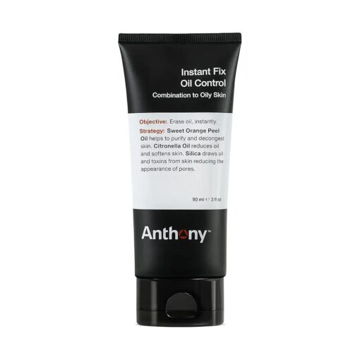 Anthony Instant Fix Oil Control for Men - Mattifying Lotion for Oily Skin - Moisturizer and Pore Minimizer Instantly Eliminates Shine - 3 Fl Oz