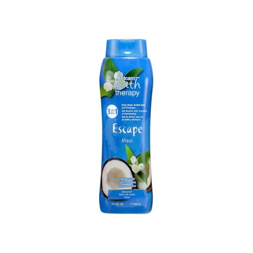 Escape 3-in-1 Body Wash, Bubble Bath and Shampoo, Maui Coconut 32.fl.oz