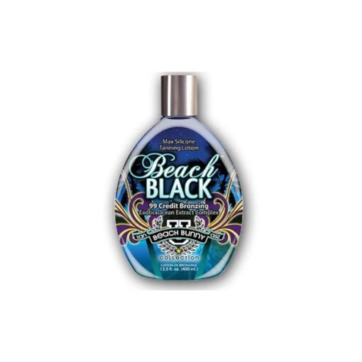 BEACH BLACK Max Silicone Bronzer Tanning Lotion 13.5 oz .