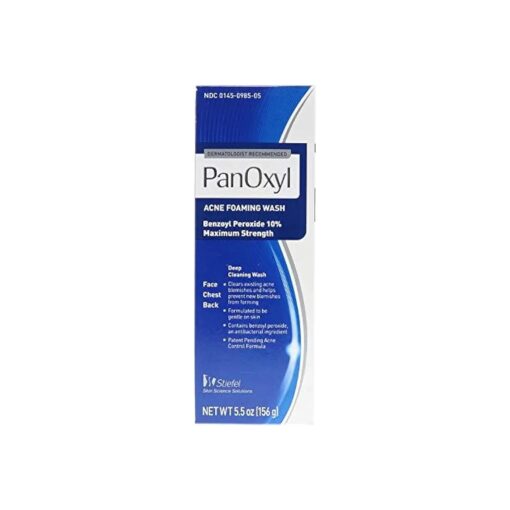 PanOxyl Foaming Acne Wash Maximum Strength 5.5 oz ( Pack of 3 )