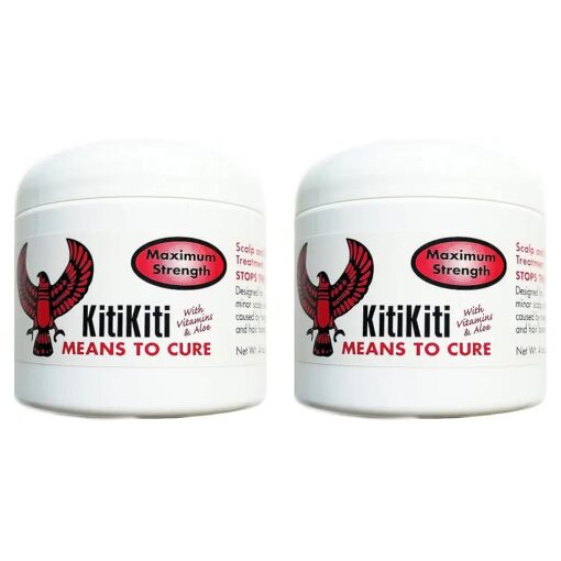 KitiKiti Scalp and Skin Treatment Maximum Strength 4oz Jar ( 2 Pack )