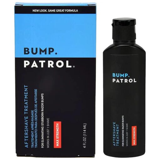 Bump Patrol Maximum Strength Aftershave Formula - After Shave Solution Eliminates Razor Bumps and Ingrown Hairs - 4 Ounces