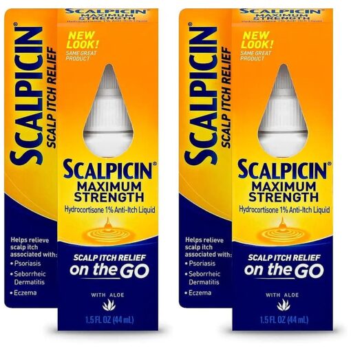 Scalpicin Scalp Itch Relief, 1.5 fl Oz, Maximum Strength ( Pack of 2 )