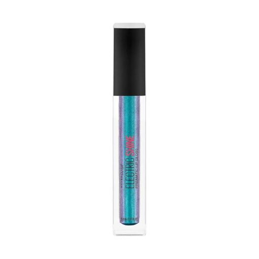 Maybelline New York Lip Studio Electric Shine Prismatic Lip Gloss Makeup, Electric Blue, 0.17 fl, oz .