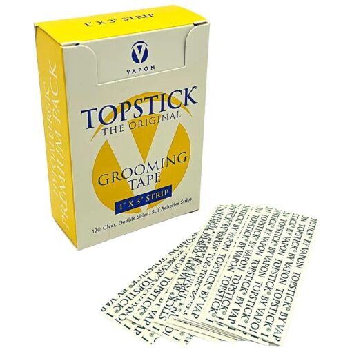 Topstick 1" X 3" - Clear Strips - New Hypoallergic Premium Pack - 120 Count