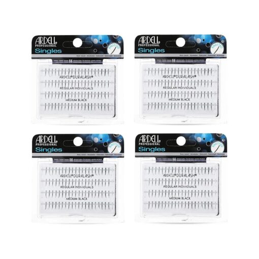 Ardell False Eyelashes Regular Medium Black 4 Pack