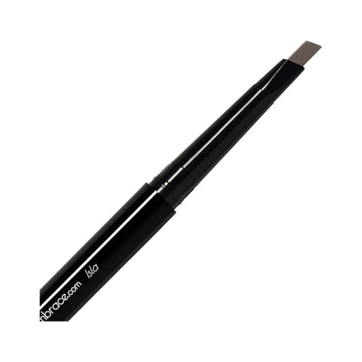 Isla : Medium Brown-Gray Eyebrow Pencil - Waterproof, Double-Ended Automatic Angled Tip & Spoolie Brush, Cruelty-Free