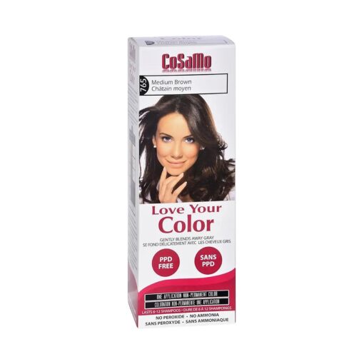 Cosamo Non Permanent Hair Color, Brown, Medium