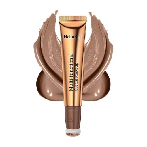 Liquid Contour Beauty Wand, Liquid Contour Stick with Cushion Applicator, Lightweight Blendable Silky Cream Contour Stick Bronzer Wand, Professional Waterproof Face Body Contour Makeup ( # 02 )