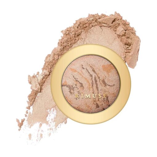 KIMUSE Lighting Glow Baked Foundation, Brighten Color, Color Corrector, Buildable Coverage, Lightweight Powder Foundation, Radiant Natural Finish ( Natural Color )