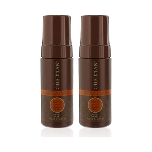 Quick Tan Instant Self-Tanner | Bronzing Mousse | Tanning Foam For Natural And Quick Sun-Kissed Skin | Medium Dark, 4.2 oz | 2-Pack