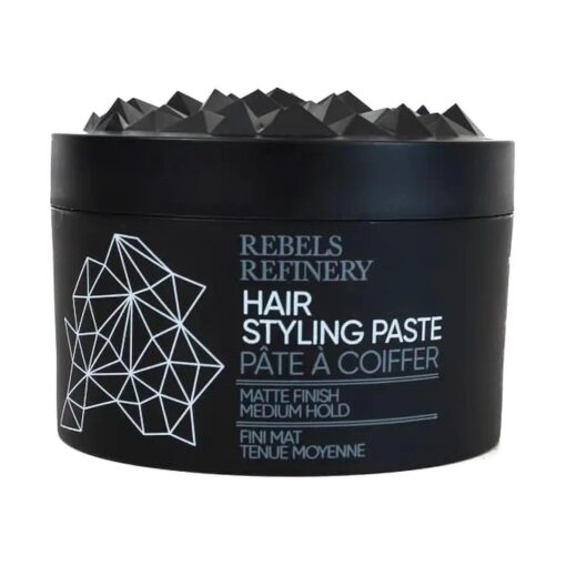 REBELS REFINERY Hair Styling Paste for Men - Medium, Flexible Hold and Matte Finish - 3.5 Oz .