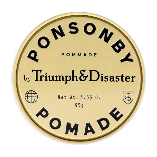 TRIUMPH & DISASTER | Ponsonby Pomade | Medium Hold Styling Wax for Fine to Thick Hair - High Shine, Non-Greasy Finish for Men, 95g