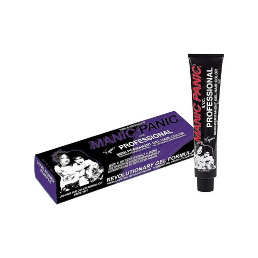 Professional Love Power Purple - Medium Red Based Violet Purple Semi Permanent Gel Hair Color - Lasts Through 40+ Washes - No Developer Required ( 3oz )