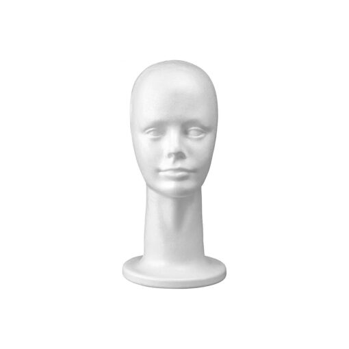 13" Inch Styrofoam Foam Head Wig Head Mannequin Manikin Head Display Head Wig hat Stand, Style, Model & Display Women 's Wigs, Hats & Hairpieces, Medium, by Adolfo Designs