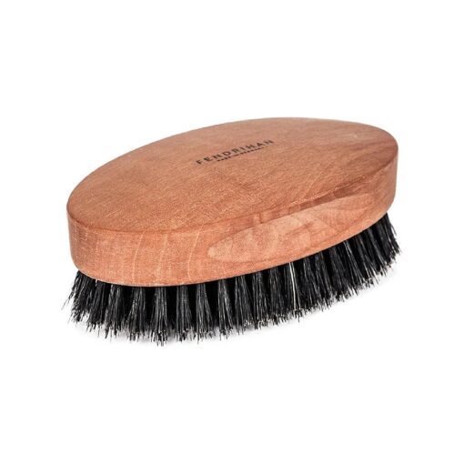 Fendrihan Genuine Boar Bristle and Pear Wood Military Hair Brush, Made in Germany MEDIUM STIFF BRISTLE