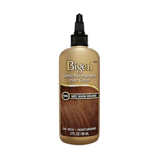 WB3 Medium Warm Brown Bigen Semi Permanent Hair Color ( 3 Pack )