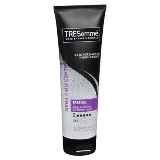 TRESemme Hair Gel, Mega Sculpting Hold for Edge Control, Frizz Control and Curly Hair with Coconut Oil, 9 Ounce ( Pack of 4 )