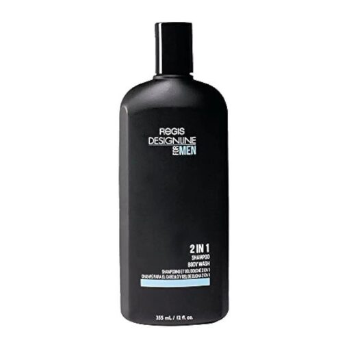 2 in 1 Shampoo + Body Wash, 12 oz - Regis Dual Combination of Shampoo and Cleansing Shower Gel Soap for Men