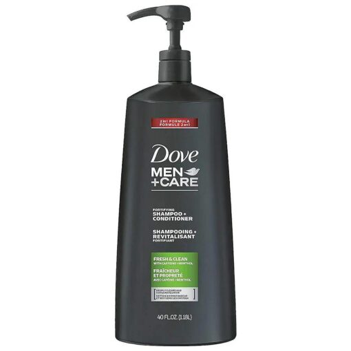 Dove Men+Care 2 in 1 Shampoo and Conditioner, Fresh and Clean ( 40 oz Club Size )