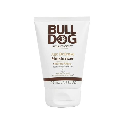 BULLDOG Mens Skincare and Grooming Face Moisturizer Age Defense, 3.3 Fluid Ounce