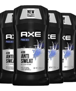 AXE Antiperspirant Deodorant for Men Phoenix 4PK 48H Sweat & Odor Protection for Long Lasting Freshness, Crushed Mint & Rosemary Men 's Deodorant 2.7 oz