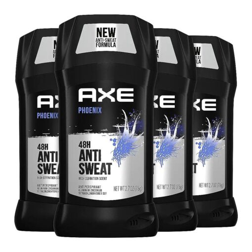 AXE Antiperspirant Deodorant for Men Phoenix 4PK 48H Sweat & Odor Protection for Long Lasting Freshness, Crushed Mint & Rosemary Men 's Deodorant 2.7 oz