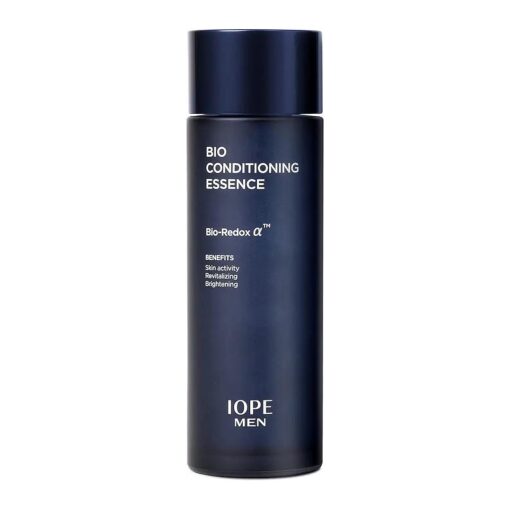 IOPE Moisturizing Serum for Men - Men Bio Essence Intensive Anti Aging, Skin Tightening and Soothing, 3 in 1 Skincare for Fine Lines, 4.90 FL.OZ, ( 145ml ) by Amorepacific