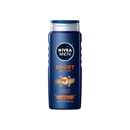 NIVEA MEN Sport Body Wash with Revitalizing Minerals, 16.9 Fl Oz Bottle