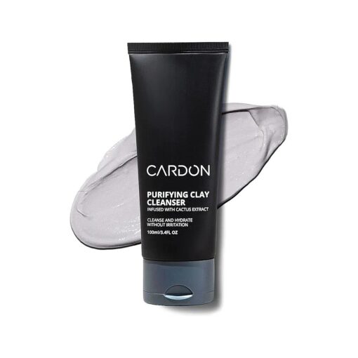 Cardon Men 's Deep Pore Cleaning Clay Face Wash, 4x Better Than Charcoal, Oily, Acne-Prone Skin | Korean Premium Skin Care | Remove Face Oil & Dirt, ( 1 CT )