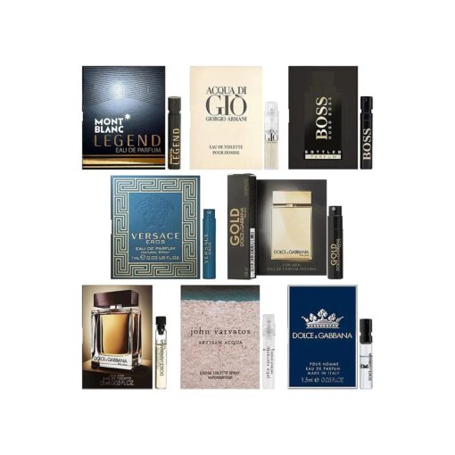 Men 's Designer Fragrance Sampler ( 8 count )